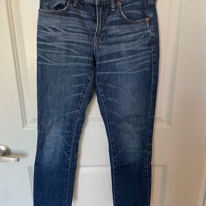 Madewell Dark Blue Straight Leg Jeans